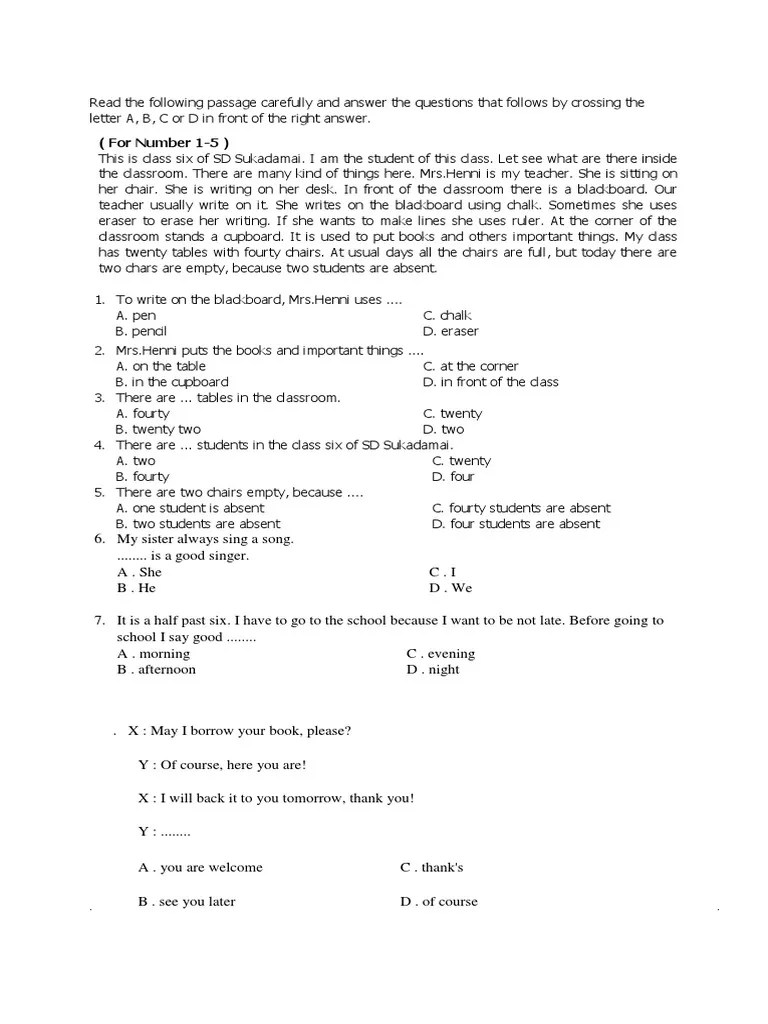 B. Inggris NWW | Classroom | Cuisine