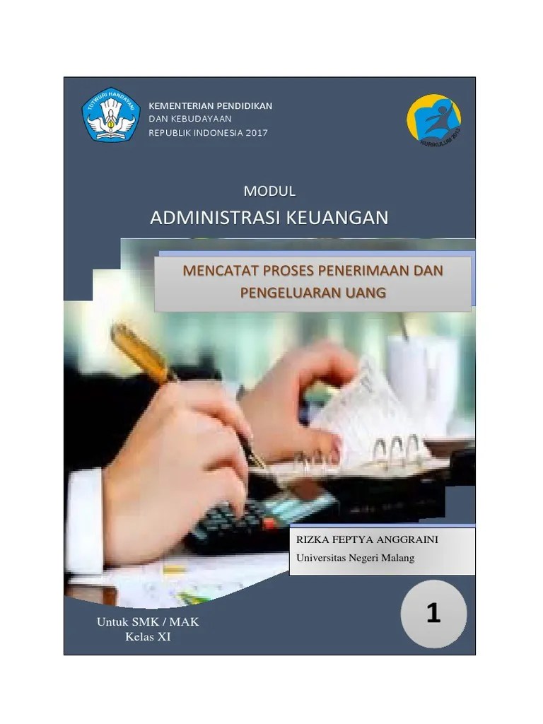 Modul Administrasi Keuangan KD 3 3 Mencatat Proses Penerimaan Dan  Pengeluaran Uang | PDF