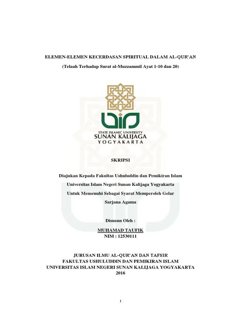 Al Muzammil Kecerdasan Spiritual | PDF