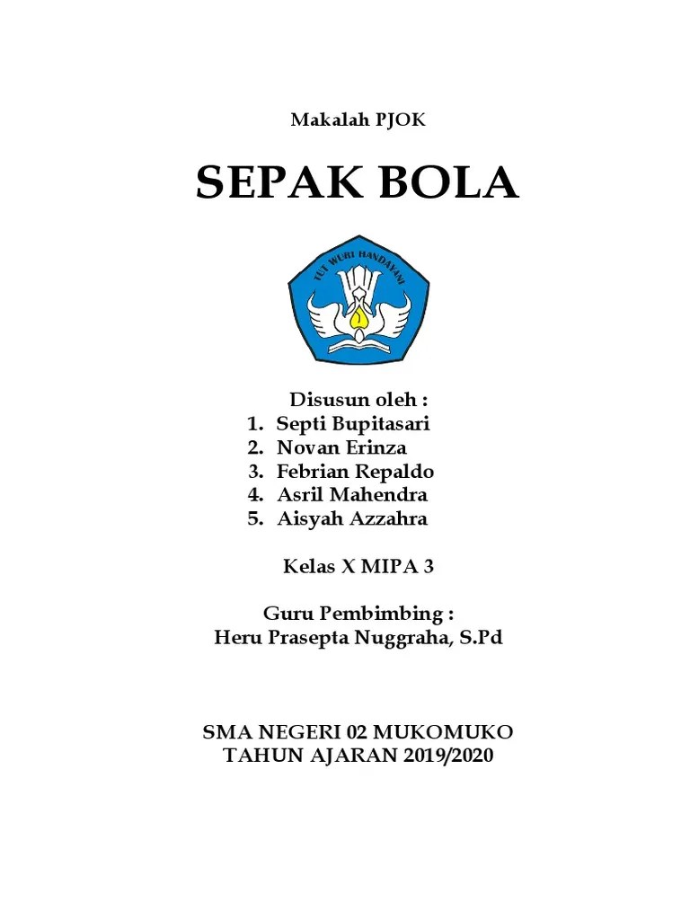 Makalah Penjaskes SMA - Permainan Sepak Bola | PDF
