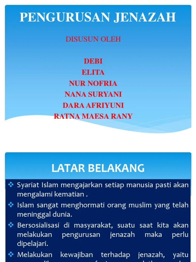 Pengurusan Jenazah | PDF