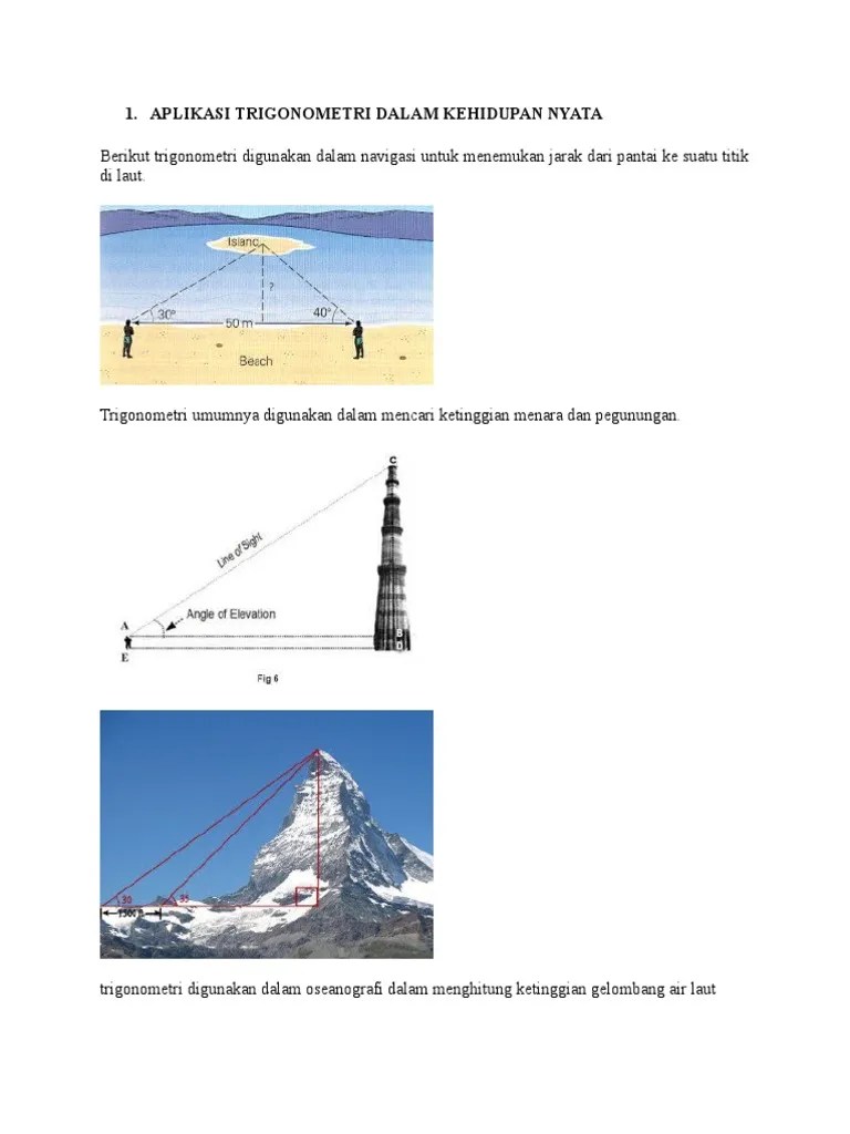 Aplikasi Trigonometri | PDF