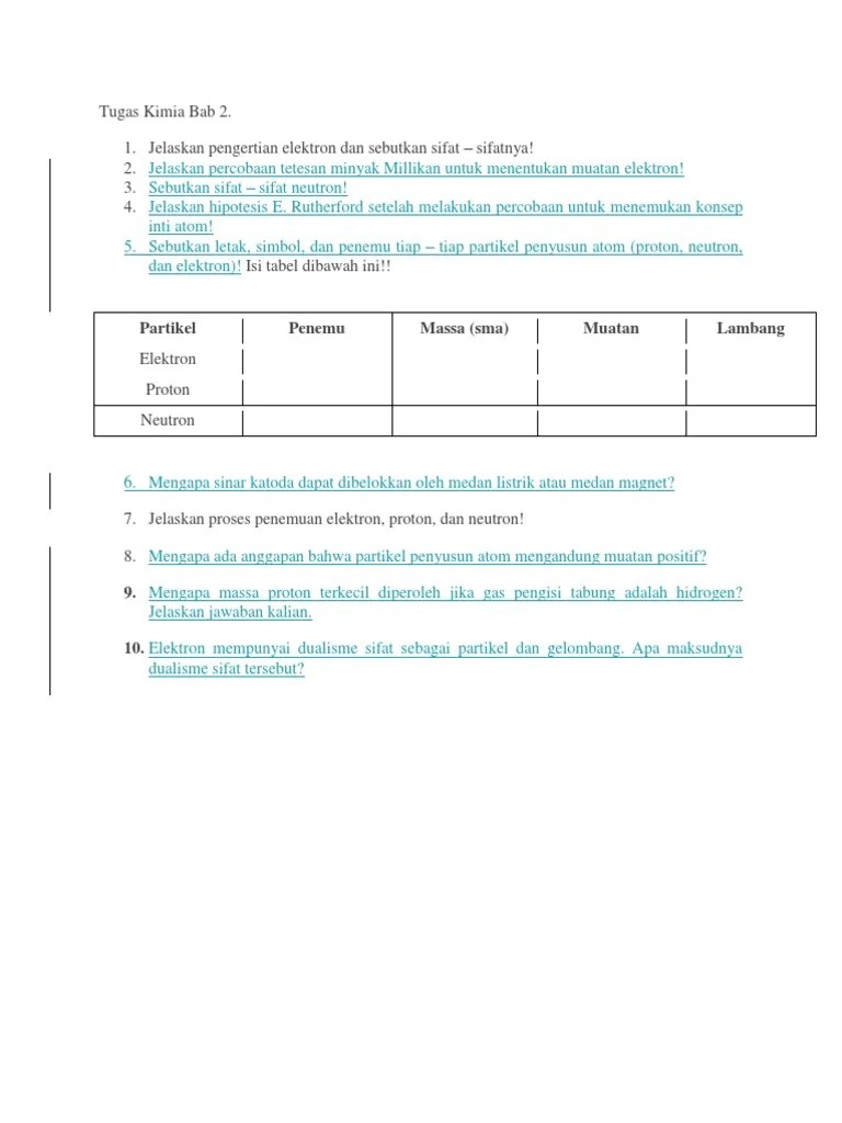 Jelaskan Pengertian Elektron Dan Sebutkan Sifat Sifatnya - Coba Sebutkan
