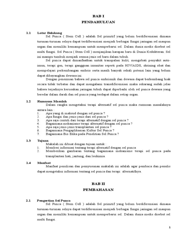 Makalah Sel Punca V2