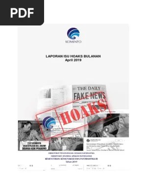 Laporan Isu Hoaks Bulan April 2019 | PDF