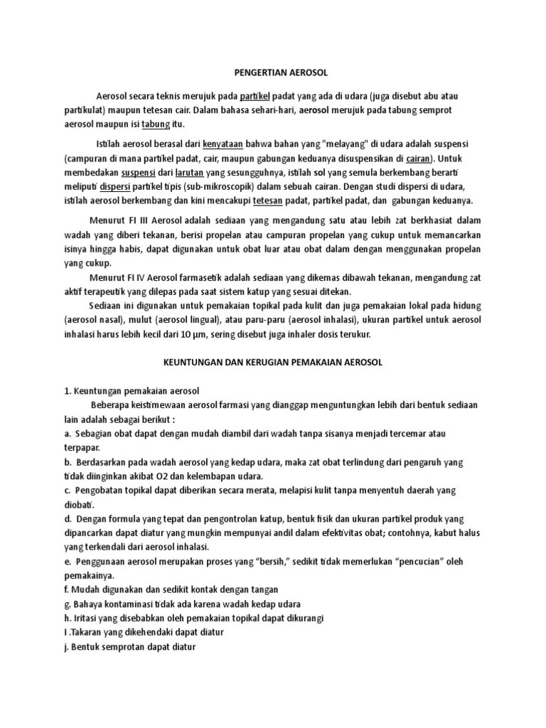AEROSOL | PDF
