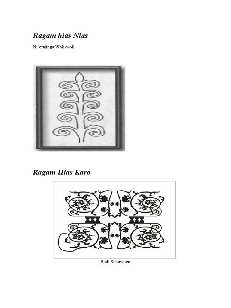 Ragam Hias Sumatera Utara | PDF