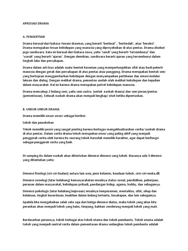 Apresiasi Drama | PDF