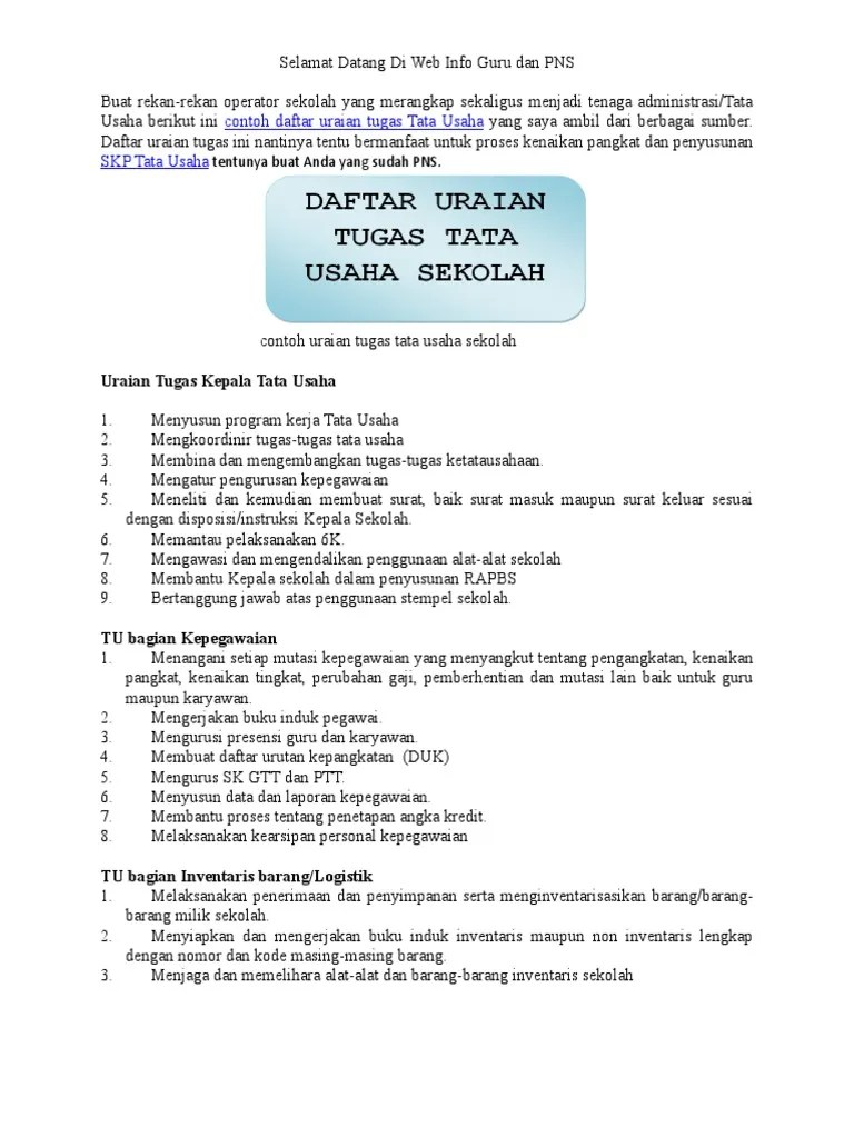 Jurnal Harian Tata Usaha Sekolah - Lektur Indo