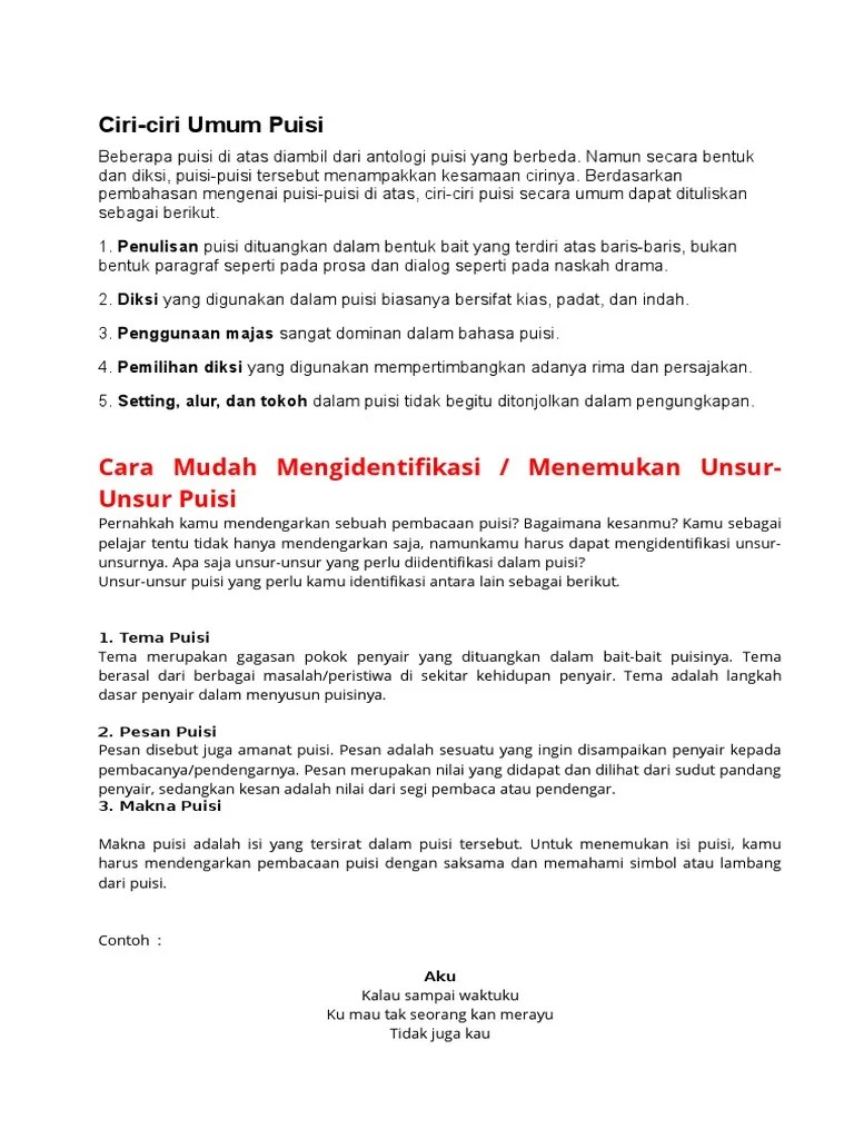 Antologi Puisi | PDF