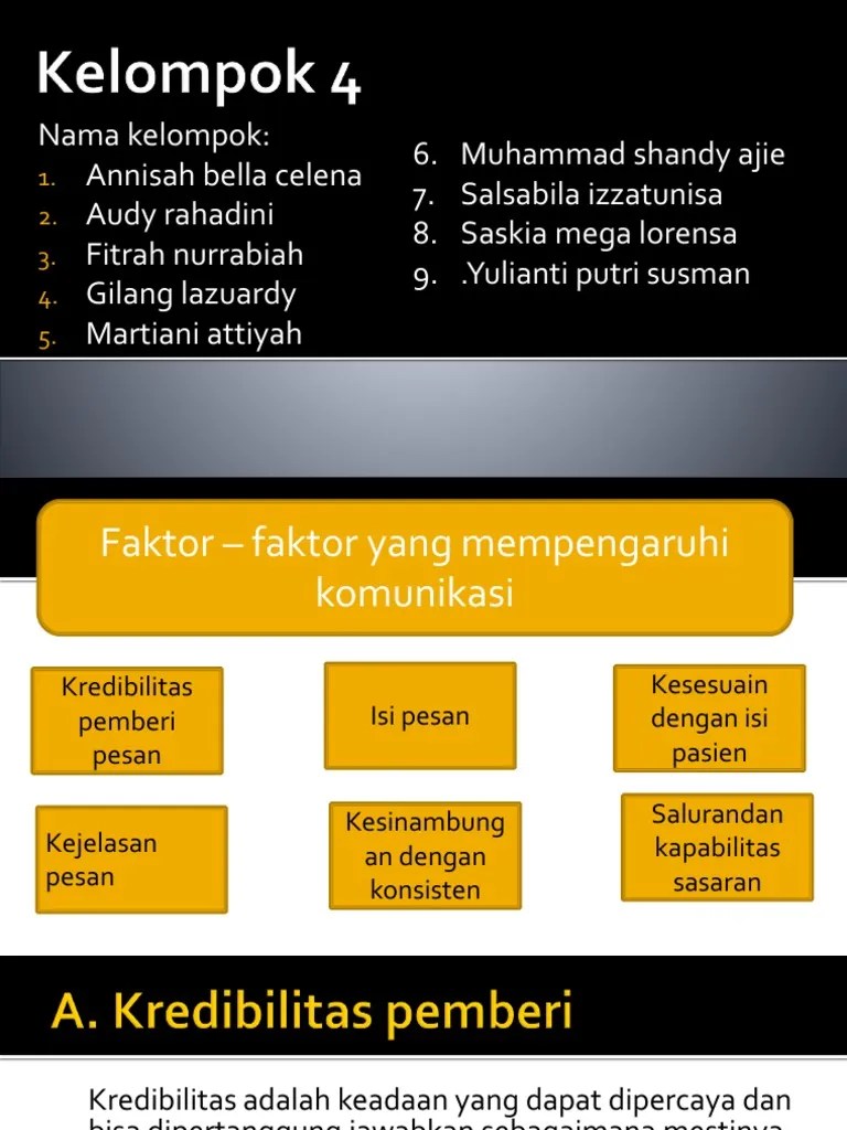 Kel 4 Faktor Yg Mempengaruhi Komunikasi | PDF