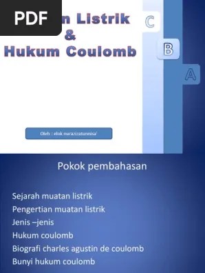 Presentation 1 Muatan Listrik Dan Hukum Coulomb | PDF