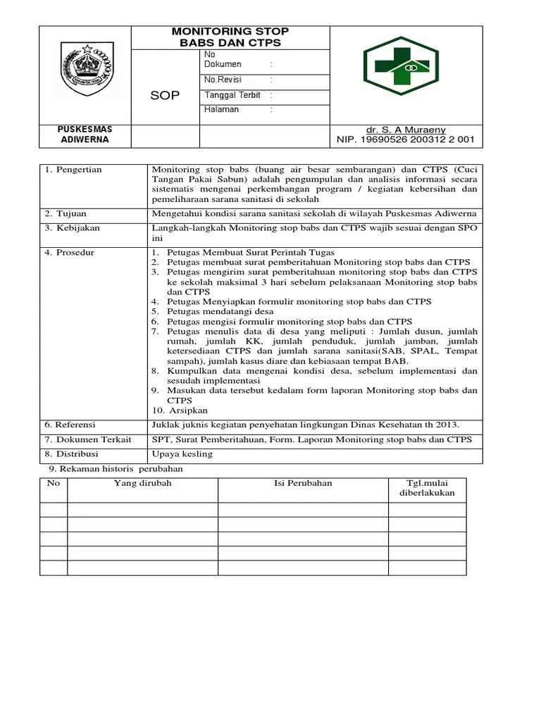 2spo - Monitoring Stop Babs Dan Ctps | PDF