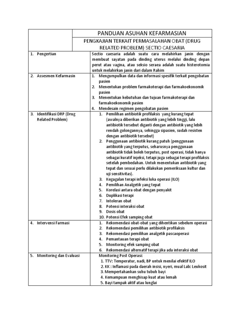 Panduan Asuhan Kefarmasian SC | PDF