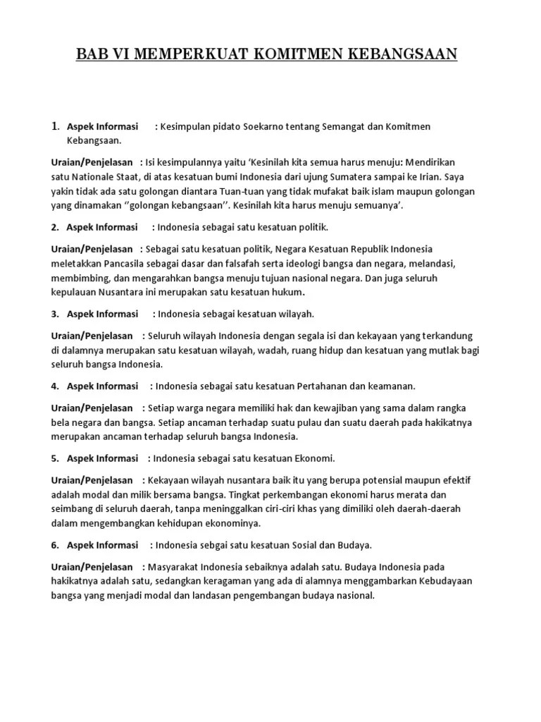 BAB IV Memperkuat Komitmen Kebangsaan | PDF