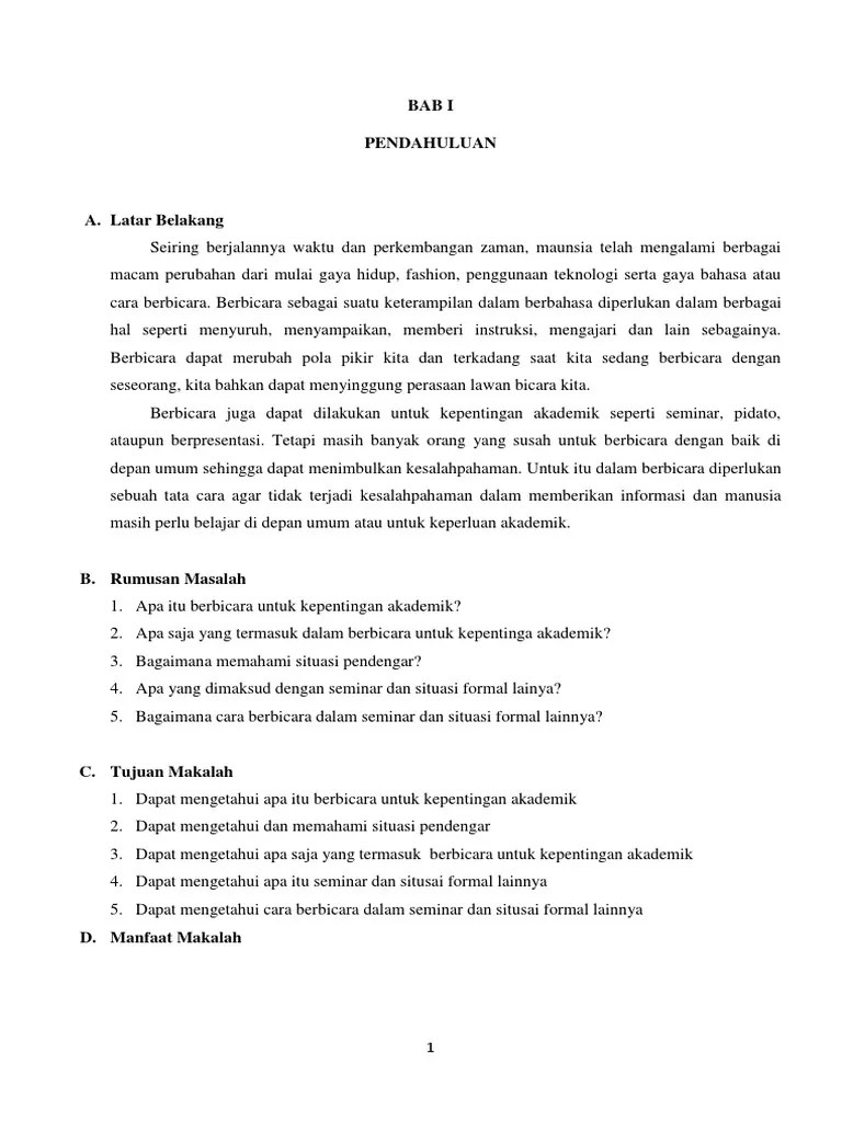 Berbicara Untuk Kepentingan Publik | PDF