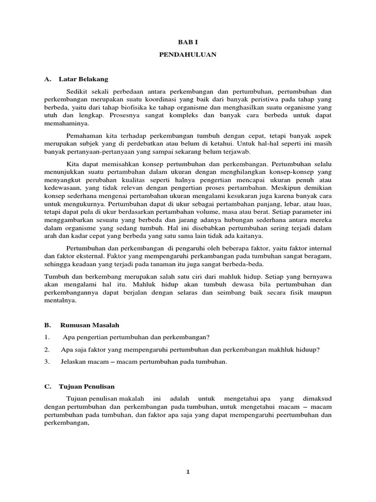 Makalah Pertumbuhan Dan Perke