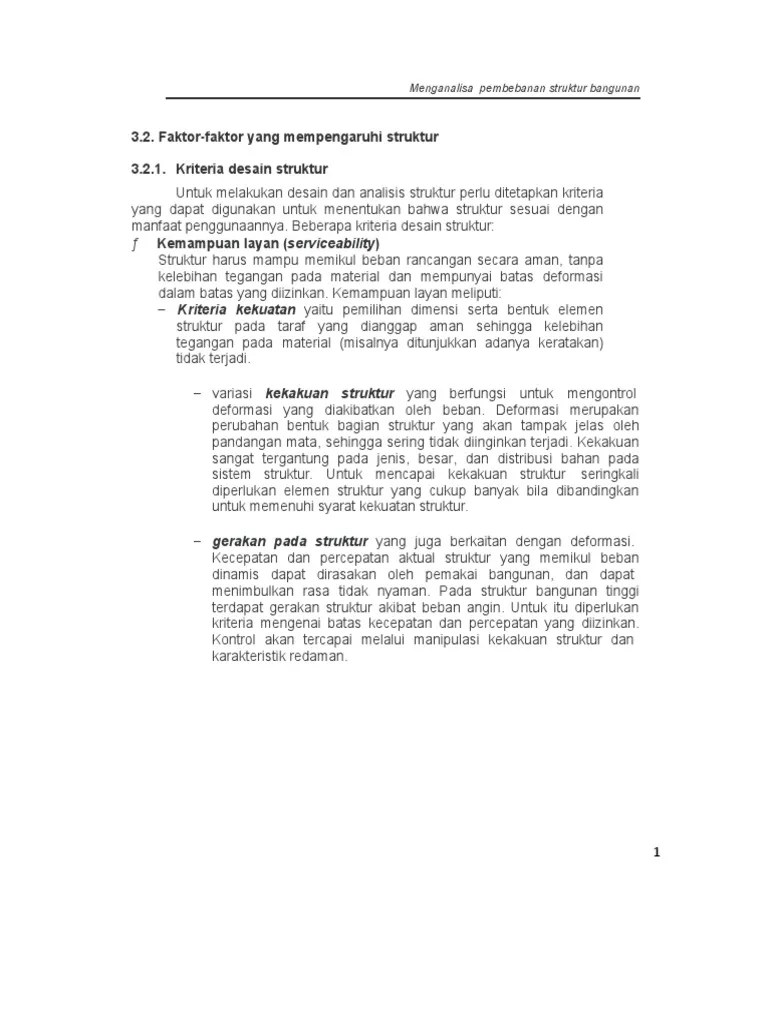 Faktor Yang Mempengaruhi Pembebanan | PDF