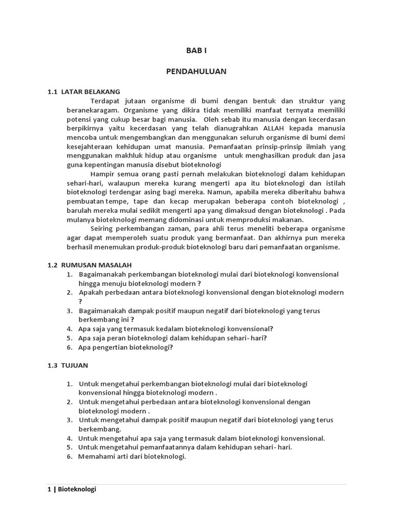 Makalah Bioteknologi Konvensional | PDF