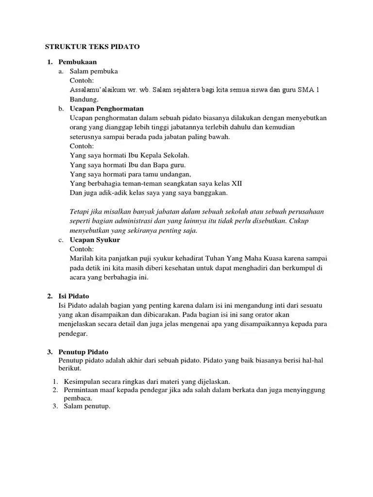 Berikut Ini Adalah Kalimat Penutup Pada Sebuah Pidato Yang Benar Adalah