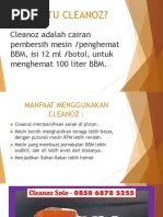 Komposisi Cleanoz Penghemat BBM Arli Kurnia WA 0858 6878 5255 | PDF