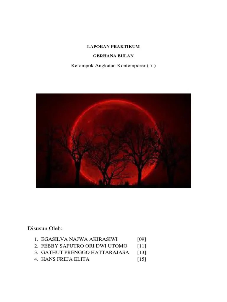 Laporan Praktikum Gerhana Bulan | PDF