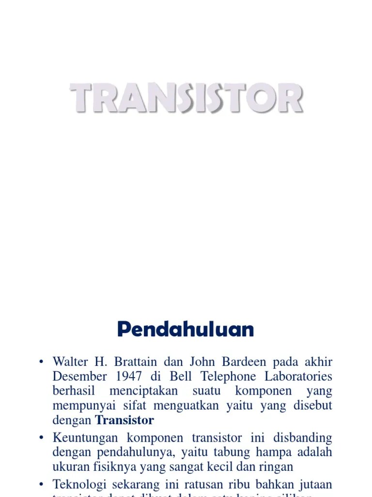 Transistor | PDF