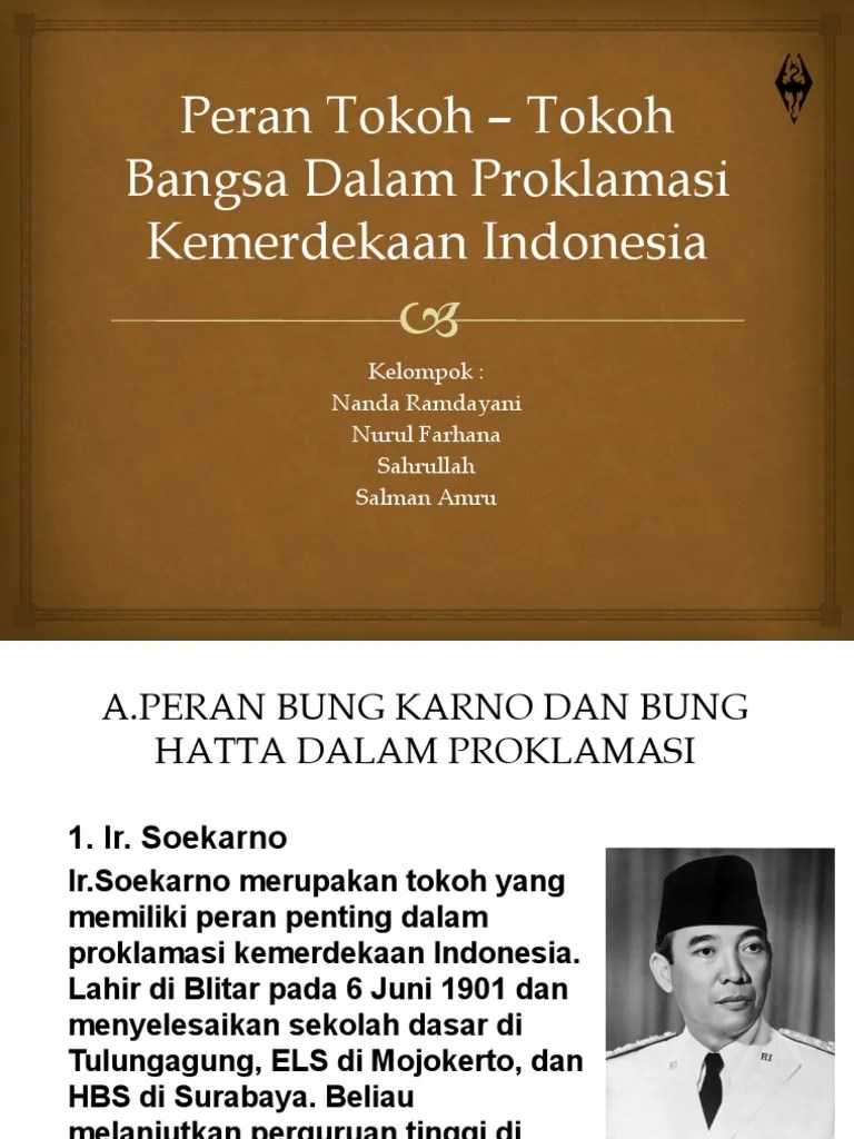 Tokoh Tokoh Proklamasi Kemerdekaan Indonesia – Nasi