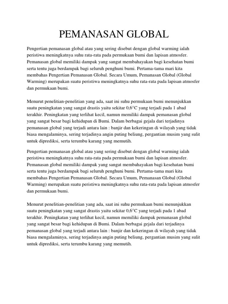 Pemanasan Global Ipaaa | PDF