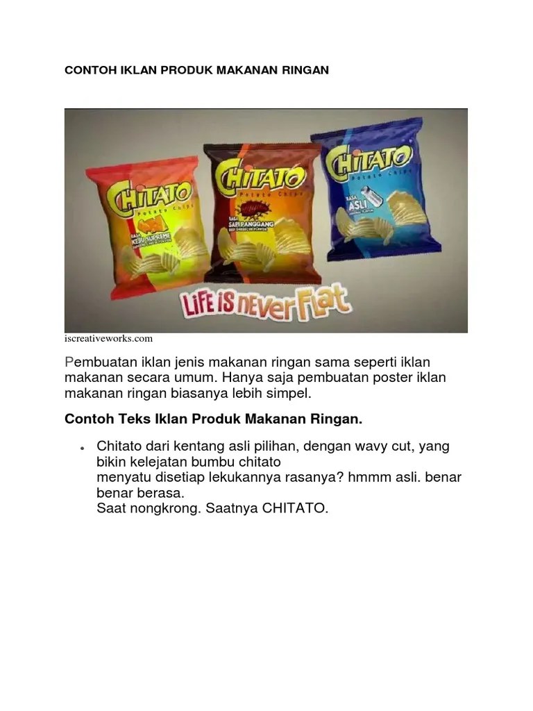 Contoh Skenario Iklan Makanan Ringan - Revisi Id