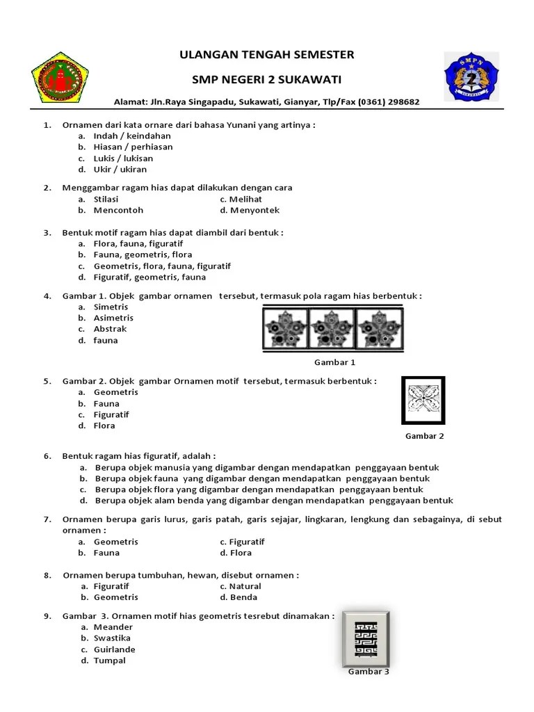 Uts-Sem-2-Kelas-7-Smp N 2 Sukawati | PDF
