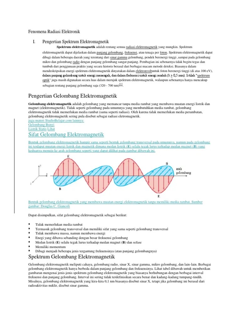 Fenomena Radiasi Elektronik TUGASSSSS KELOMPOK | PDF