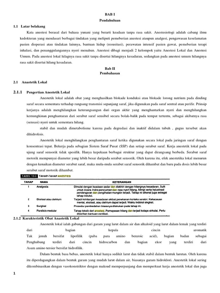 Anastesi Print | PDF