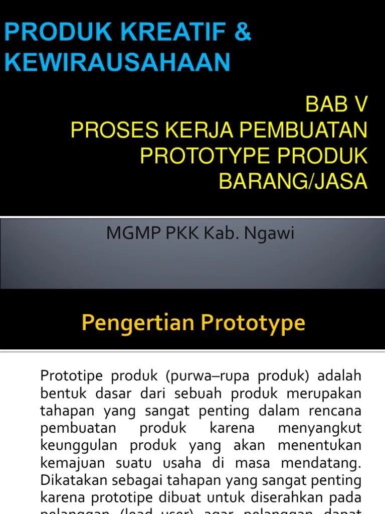 Bab 5 MGMP PKK-biaya Produksi Prototype Produk Barangjasa | PDF
