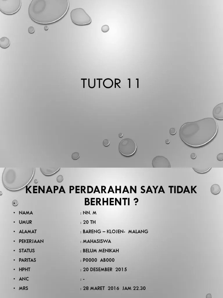 Laporan Tutorial Obgyn Skenario Abortus Inkomplit | PDF