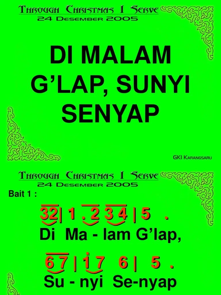 NKB 059 - Di Malam G&rsquo;Lap, Sunyi Senyap | PDF