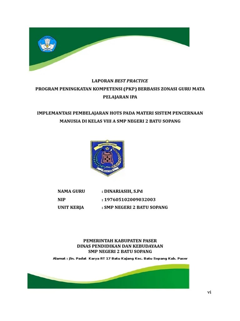 LK.9 Laporan Best Practise Pencernaan | PDF