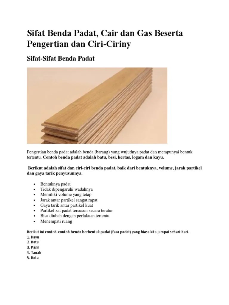 Sifat Benda | PDF