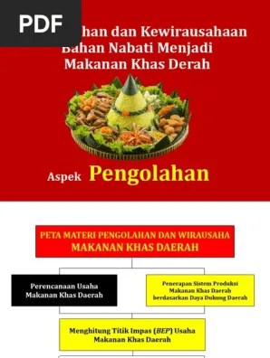 Makanan Khas Daerah BEP PKWU Aspek Pengolahan | PDF