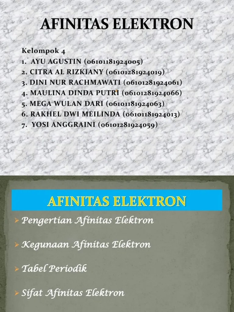 AFINITAS - ELEKTRON (1) Yosi | PDF