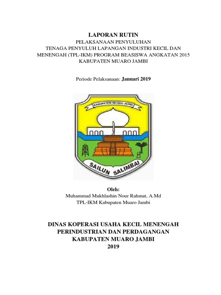 Contoh Laporan Tenaga Penyuluh Lapangan (TPL) | PDF
