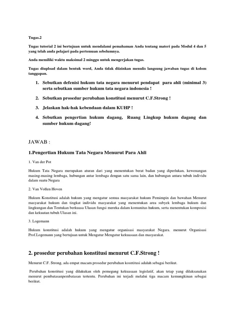 Tugas 2 Sistem Hukum | PDF
