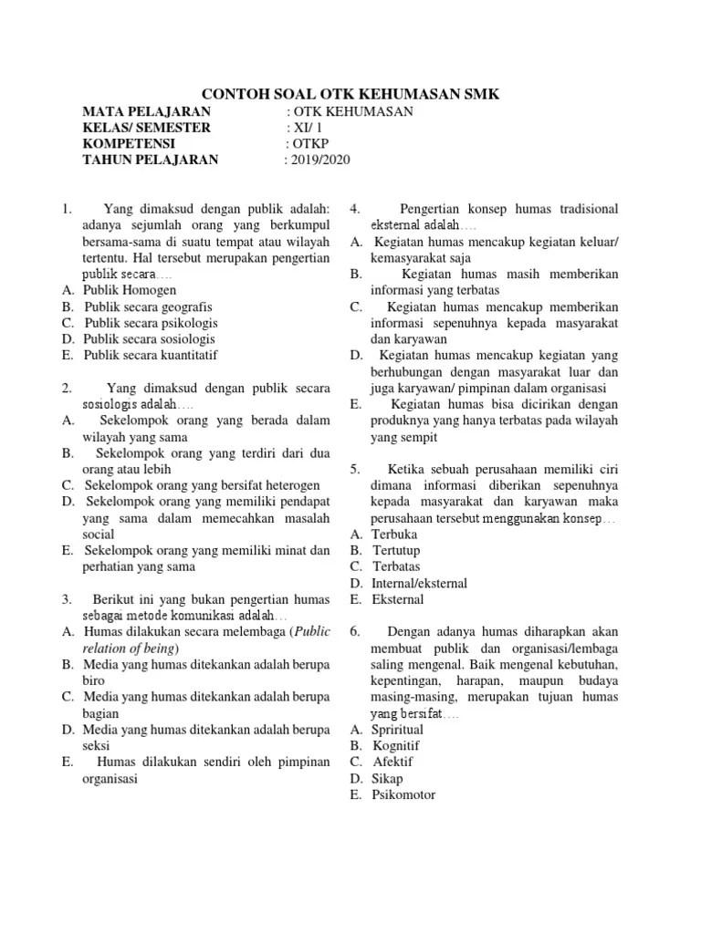 Contoh Soal Problem Solving Organisasi