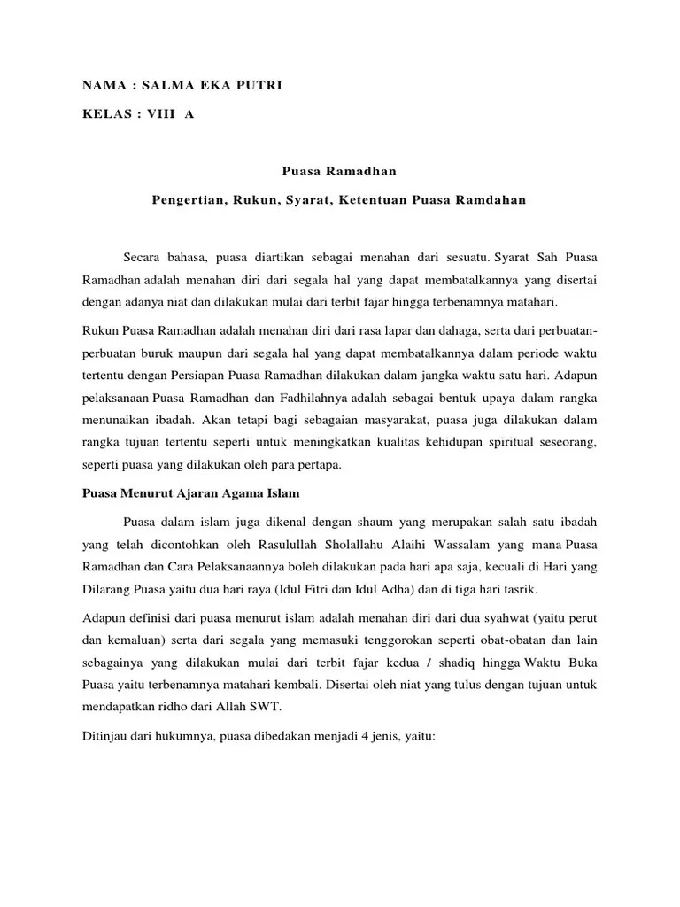 Puasa Ramadhan | PDF