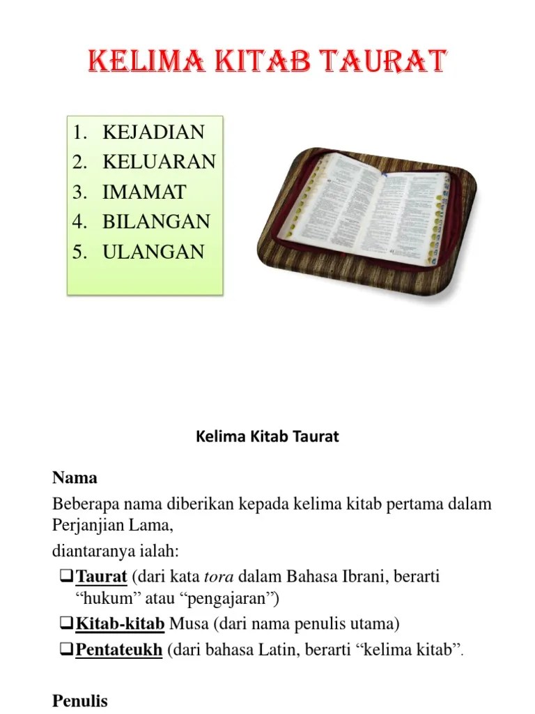 Tentang Kitab Taurat | PDF