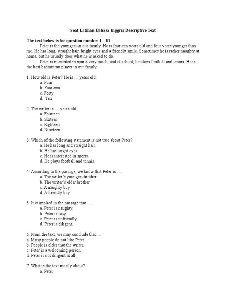 Soal Latihan Giving Instruction