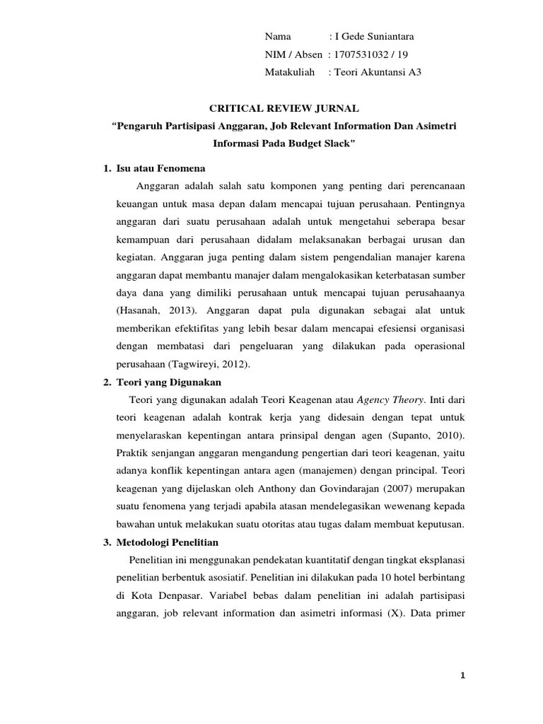 CR Teori Agensi | PDF