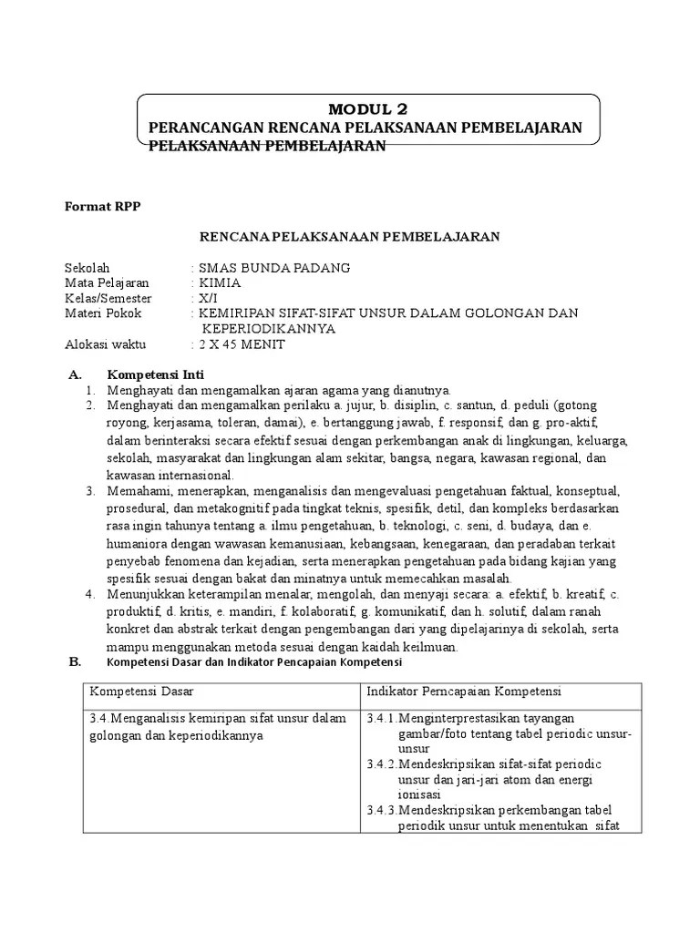 KD 3.4 - Kemiripan Sifat-Sifat Unsur Dalam Golongan Dan Keperiodikannya |  PDF