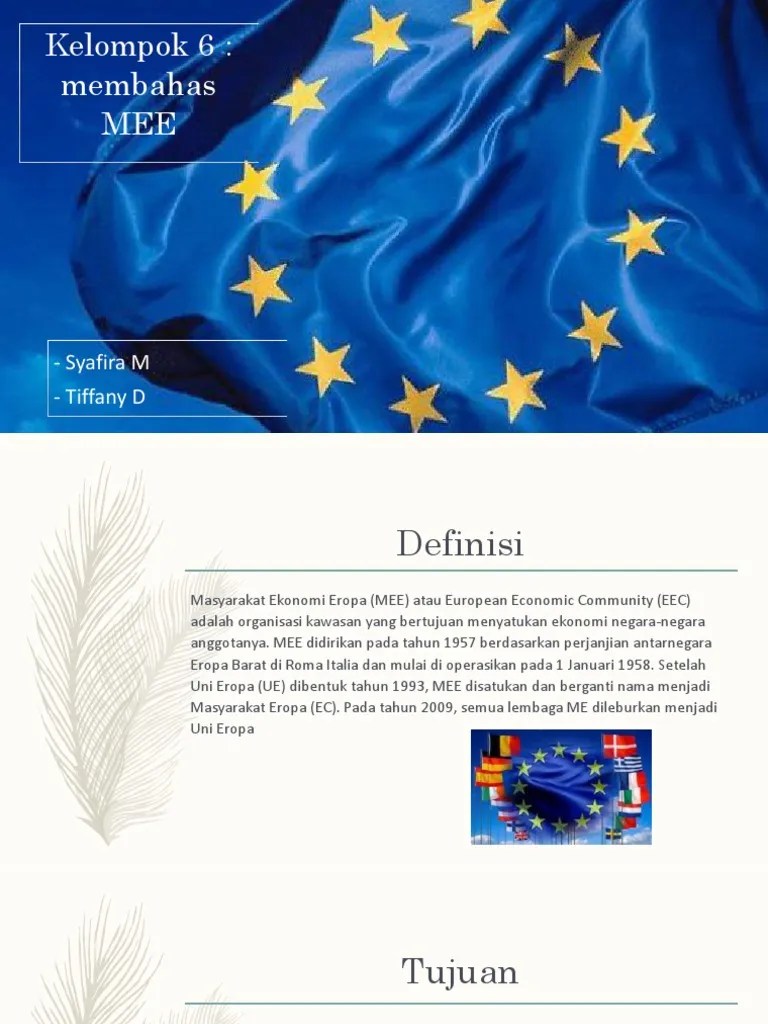 MEE Masyarakat Ekonomi Eropa / EC | PDF