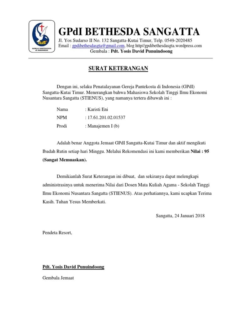 GPdI BETHESDA SANGATTA | PDF